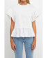 ფოტო #1 პროდუქტის Women's Mixed Media Knit Top