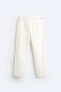 Faded cotton - linen trousers