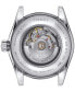ფოტო #3 პროდუქტის Women's Swiss Automatic T-My Lady Diamond Accent Stainless Steel Bracelet Watch 26mm