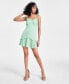 Фото #1 товара Women's Sweetheart-Neck Ruffled Snap-Front Dress, Created for Macy's