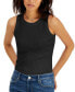 Фото #3 товара Women's Ribbed Crewneck Tank, Created for Macy's