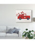 Фото #3 товара Kathleen Parr Mckenna Rustic Valentine Truck Canvas Art - 15" x 20"