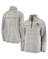 Фото #1 товара Women's Gray San Jose Sharks Sherpa Quarter-Zip Pullover Jacket