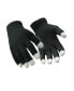 ფოტო #2 პროდუქტის Men's Touchscreen PVC Dot Grip Black Knit Gloves