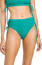 Фото #1 товара Robin Piccone 295824 Women's Aubrey High Waist Bikini Bottom Iceberg Size S