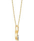 ფოტო #3 პროდუქტის Diamond Solitaire Two-Tone 18" Pendant Necklace (1/4 ct. t.w.) in 14k Two-Tone Gold