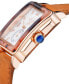 ფოტო #2 პროდუქტის Women's Bari Tortoise Swiss Quartz Tan Leather Watch 30mm x 34mm