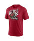 Фото #3 товара Men's Heathered Red Tampa Bay Buccaneers End Around Tri-Blend T-shirt