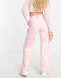 Фото #2 товара Daisy Street wide leg low rise Y2K cargo trousers in baby pink