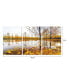 Фото #2 товара Картина Wrapped Canvas Wall Art Chic Home decor Falling Leaves 3 Piece Autumn -20" x 40"