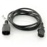 Фото #1 товара Power cord extension cord IEC 1.8 m VDE - black