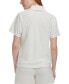 ფოტო #2 პროდუქტის Women's Basket-Weave-Textured Shirt