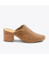 Women's All-Day Woven Heeled Mule Woven Almond