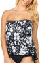 Фото #1 товара Island Escape 259085 Women Blouson Tankini Top Swimwear Black Size 6