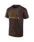 Фото #2 товара Men's Brown, White San Diego Padres Two-Pack Combo T-shirt Set