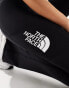 The North Face logo flared leggings in black