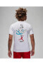 Фото #1 товара Jordan Essentials Premium Crew Graphic Erkek Sırt Baskılı Spor T-Shirt