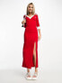 Фото #1 товара adidas Originals Adicolor dress in scarlett