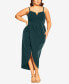 ფოტო #1 პროდუქტის Plus Size Sassy V Dress