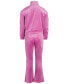 ფოტო #2 პროდუქტის Toddler & Little Girls Velour Two Piece Set, Long Sleeve Set Jacket, Created for Macy's