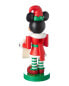 Фото #2 товара Kurt Adler 10In Minnie The Elf Nutcracker Multicolor