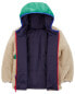 Toddler Colorblock Faux Sherpa Mid-Weight Jacket 4T