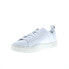 Фото #4 товара Diesel S-Clever Low Lace Mens White Leather Lifestyle Sneakers Shoes 12.5