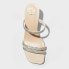 Women's Stacy Mule Heels - A New Day Silver 6.5W