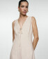 ფოტო #4 პროდუქტის Women's Short Linen Dress