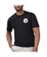 ფოტო #1 პროდუქტის Men's Black Pittsburgh Steelers Licensed to Chill T-shirt