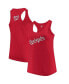 Фото #1 товара Women's Red Washington Nationals Plus Size Swing for the Fences Racerback Tank Top