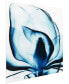 Blue Magnolia x-ray Frameless Free Floating Tempered Glass Panel Graphic Wall Art, 24" x 24" x 0.2"