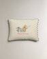 Children’s winnie the pooh cushion cover with crochet detail