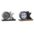 Фото #1 товара Настольные часы DKD Home Decor 23 x 8 x 15 cm Серебристый Чёрный Железо (2 штук)
