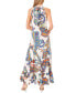 Women's Paisley-Print Halter-Neck Maxi Dress Синий, M - фото #2