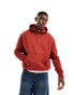 ASOS DESIGN heavyweight oversized hoodie 400gsm in burgundy Bossanova, L - Chest 42 - фото #2