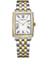 Фото #1 товара Наручные часы Raymond Weil Toccata Diamond Two-Tone Stainless Steel Bracelet Watch 23x35mm