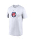 Фото #3 товара Men's White Chicago Cubs Legend Fuse Large Logo Performance T-shirt