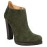 Lucchese Maria Round Toe Platform Booties Womens Green Casual Boots BL7013
