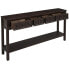 Фото #1 товара Rustic Entryway Console Table, 60 Long Sofa Table With Two Different Size Drawers And Bottom