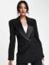 Фото #1 товара ASOS DESIGN double breasted tux suit blazer in black