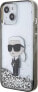 Karl Lagerfeld Karl Lagerfeld KLHCP15SLKKNSK iPhone 15 / 14 / 13 6.1" transparent hardcase Liquid Glitter Ikonik