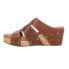 Corkys Catch Of The Day Studded Wedge Womens Brown Casual Sandals 41-0353-WHSK