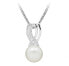 Fine necklace with pearl and zircons SC397