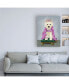 Fab Funky West Highland Terrier with Tiara Canvas Art - 19.5" x 26"