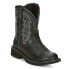 Фото #2 товара Justin Boots Lyla 8 Inch Slip Resistant Embroidered Square Toe Cowboy Booties Wo