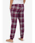 ფოტო #2 პროდუქტის Plus Size Plaid Flannel Sleep Pants