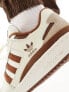 Фото #5 товара adidas Originals Forum Low trainers in off white and brown