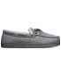 Фото #2 товара Men's Faux-Suede Moccasin Slippers with Faux-Fur Lining, Created for Macy's