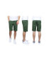Фото #1 товара Men's 5-Pocket Flat-Front Slim-Fit Stretch Chino Shorts